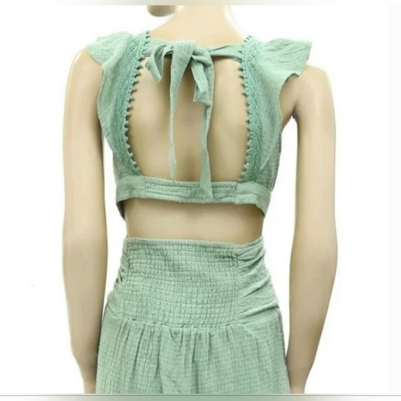 NWOT Free People Country Line Crop Top & Maxi Skirt - Picture 2 of 4